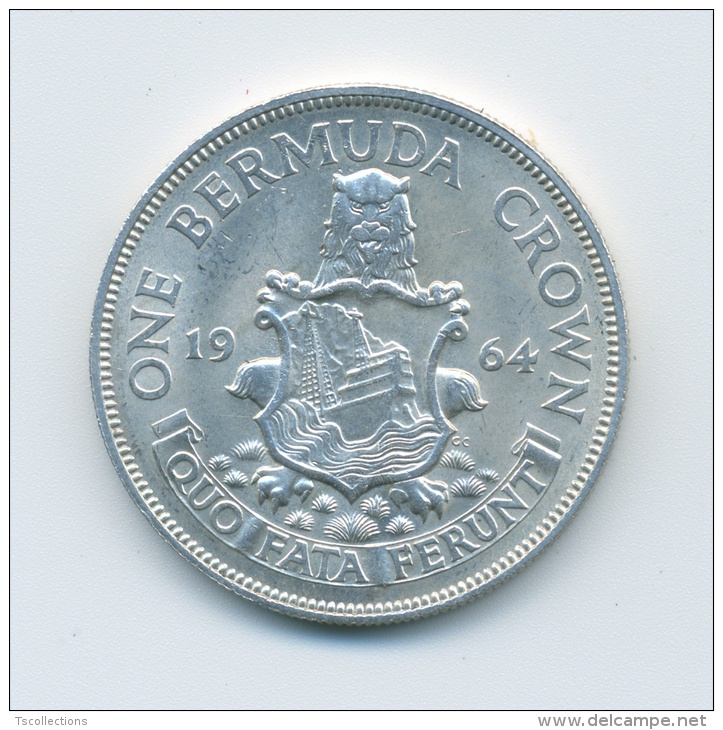 Bermudes 1 Crown 1964 - Bermudes