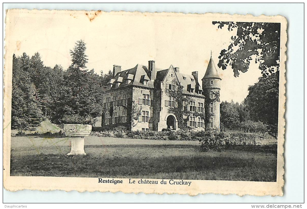 RESTEIGNE : Le Château De Cruckay. 2 Scans. Edition Martin - Tellin