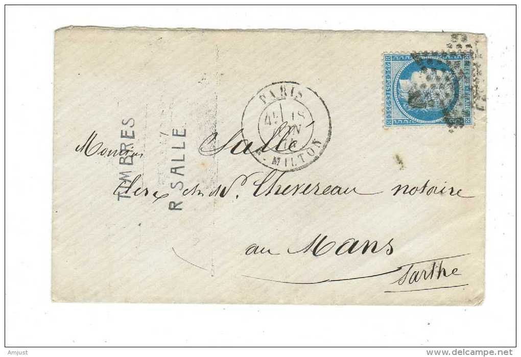 France // Lettre Pour Le Mans Le 18 Juin 1874 - 1871-1875 Ceres