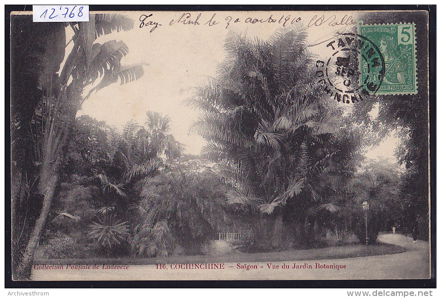 Cochinchine : Saïgon - Vue Du Jardin Botanique ; Timbre Indochine Française - 1906 (12´768) - Viêt-Nam