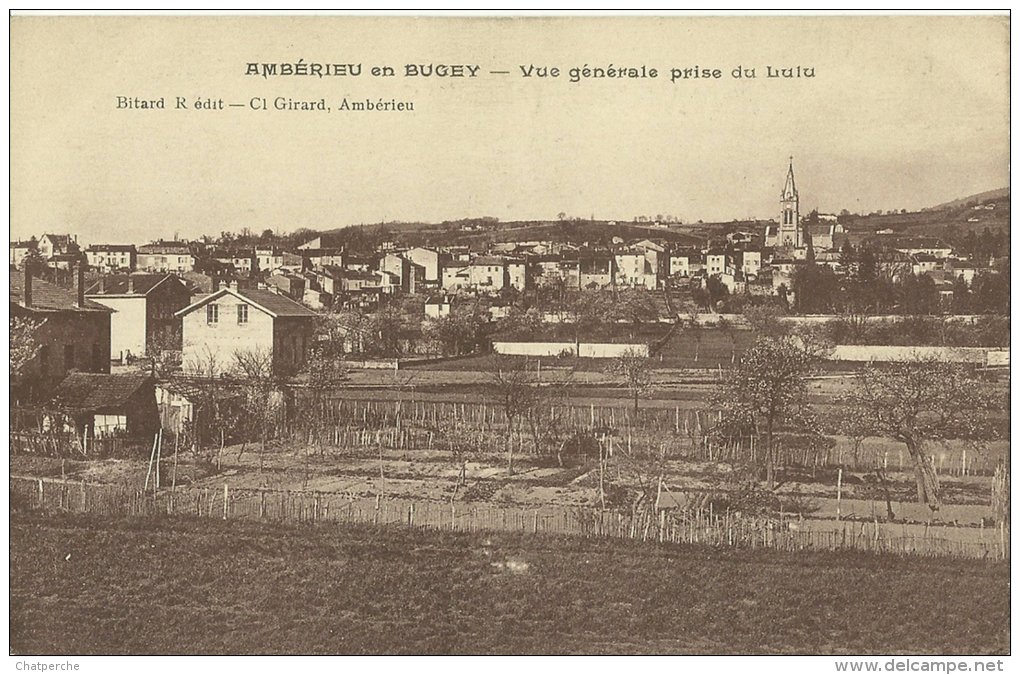 AMBERIEU EN BUGEY AIN VUE GENERALE PRISE DU LULU ED. BITARD NON ECRITE - Non Classificati