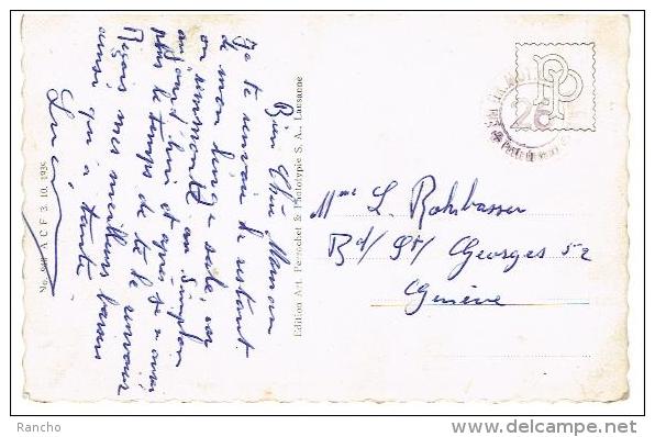 CARTE POSTALE . SUISSE . N°940 ACF 3.10.1939 .1511 RT.DU SIMPLON.pour .GENEVE. - Covers & Documents