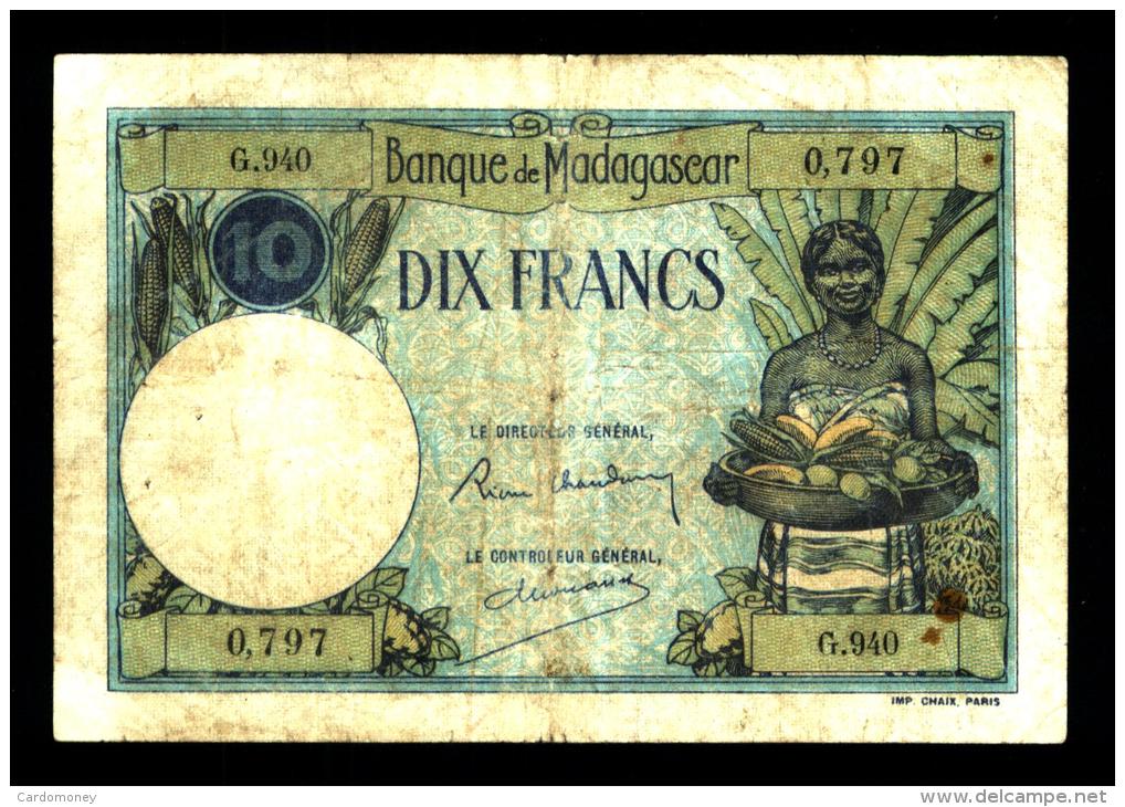 10 Francs MADAGASCAR  Type 1926 (G.940) - Madagascar