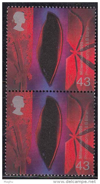 MNH Pair 1999, Leaves Photography, Plant, Henry Fox, Great Britain, United Kingdom - Neufs