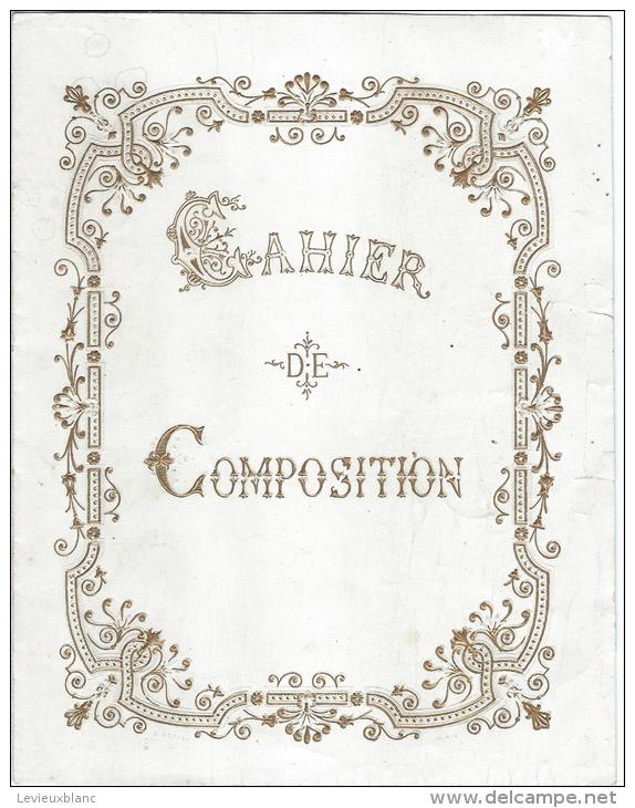 Couverture De Cahier D´Ecole / Enluminé Doré  Et Gaufré/ Vers 1900-1910   CH38 - Diplomi E Pagelle
