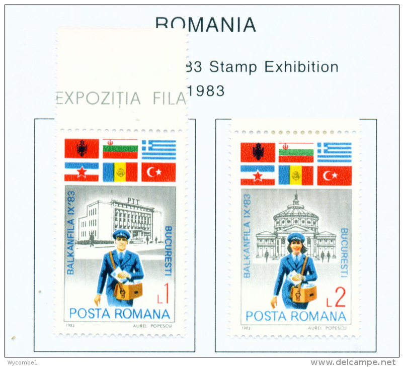 ROMANIA - 1983  Stamp Exhibition  Mounted Mint - Ongebruikt