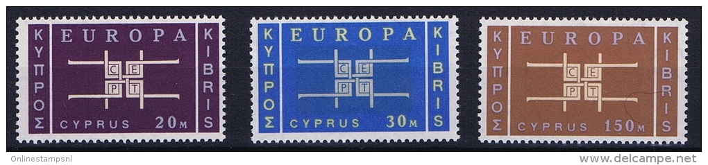 Cyprus 1963 Europa Cept Mi 225-227 MNH/** - Ungebraucht