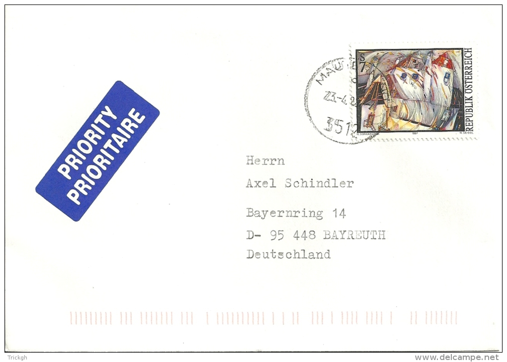 Österreich 1998 Mautern &gt;&gt; Bayreuth (D) - Lettres & Documents