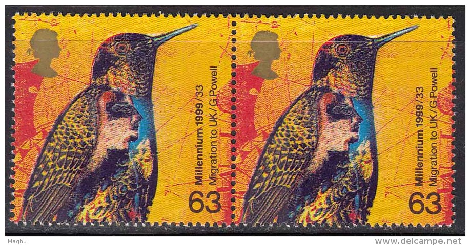 MNH  Pair 1999, Settlers Tale, Humming Bird,  Great Britain, United Kingdom - Kolibries