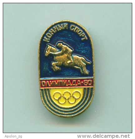 Olympic Pin -  Equestrian Pin USSR Moscow ´80 Olympic Games - Juegos Olímpicos