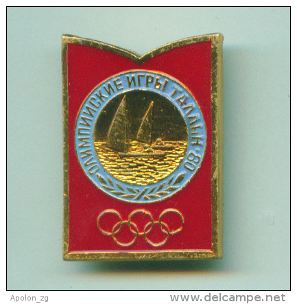 Olympic Pin -  SSport Pin USSR Sailing Event Moscow '80 Olympic Games - Type - Olympic Games