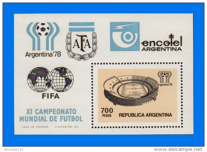 AR 1978-0001, World Cup Football Championship, MNH Miniature Sheet - Neufs