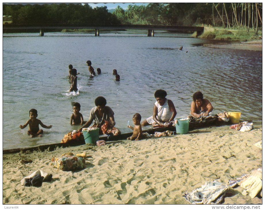 (432) Fidji Islands - Ile De Fiji - Washing Day (in River) - Fidschi