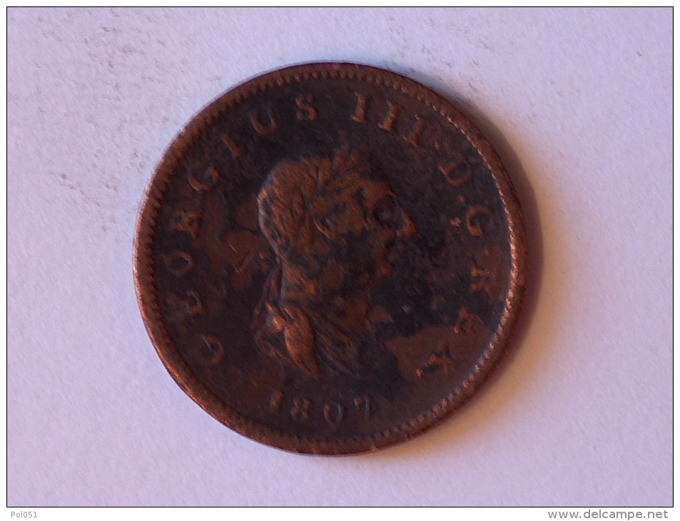 Grande-Bretagne 1/2 Half Penny 1807 - B. 1/2 Penny