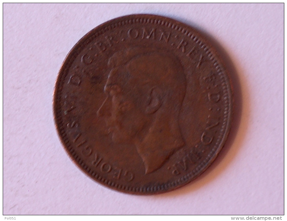 Grande-Bretagne 1/2 Half Penny 1944 A - C. 1/2 Penny