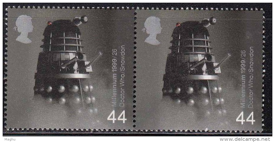 MNH Pair,  Doctor Who, Science Fiction, Television, Great Britain 1999 - Neufs