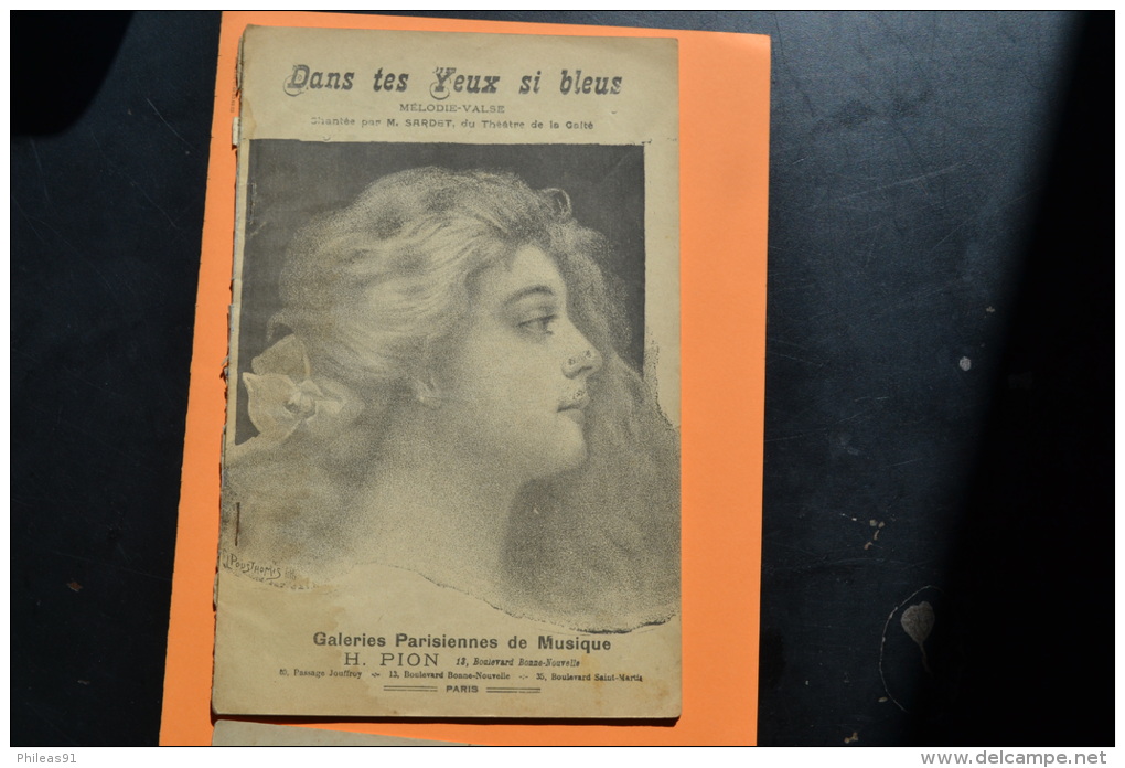 Recueil Le Rêve Du Chanteur N°3 - Honoré Pion - 8 Partitions De Chansons Populaires à Succès - Partitions Musicales Anciennes