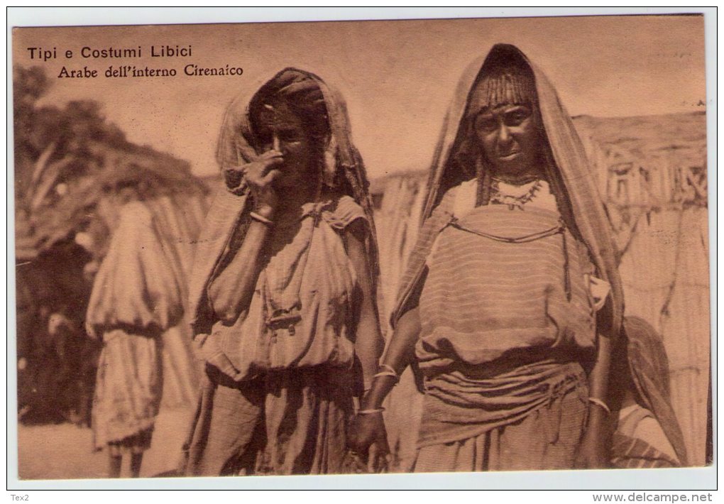 Libia. 1914. Costumi Tipici. Viaggiata In Franchigia Da Derna. - Libia