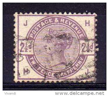 Great Britain - 1883 - 2½d Definitive - Used - Oblitérés