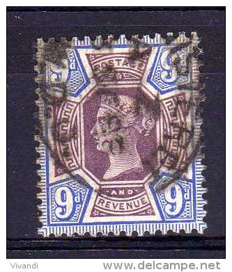 Great Britain - 1887 - 9d Jubilee Issue - Used - Used Stamps