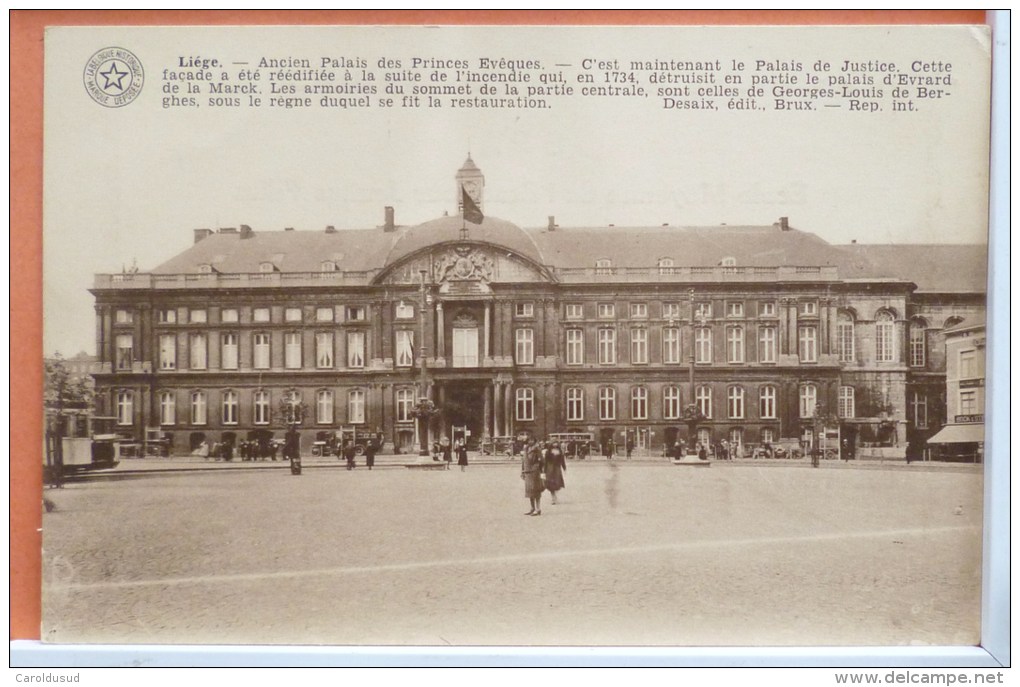 Liege Palais Princes Carte Honneur GUERMANT SPA Ecole Moyenne Etat Pour Jeunes Filles DIRECTRICE A BEGUIN - Diplome Und Schulzeugnisse