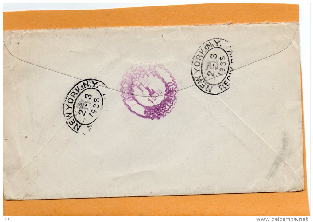 Malta 1937 Registered Cover To USA - Malte (...-1964)