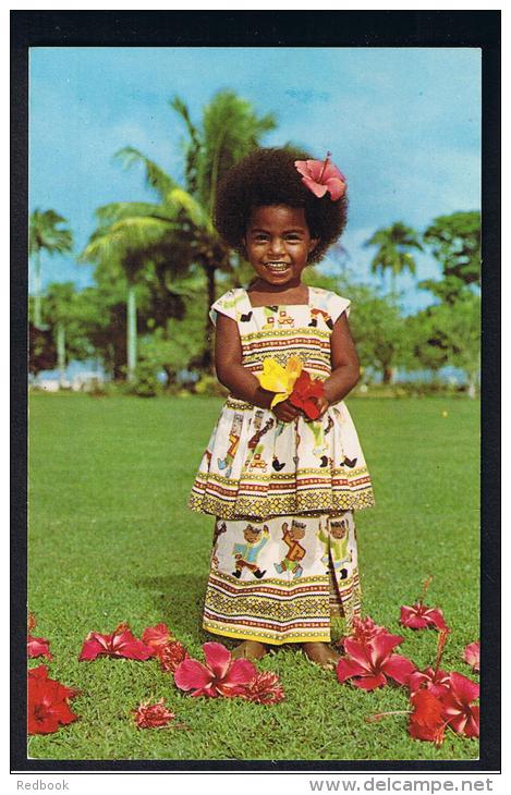 RB 945 -Fiji Postcard - "Elizabeth" Young Girl Dressed In Sunday Best - Fiji