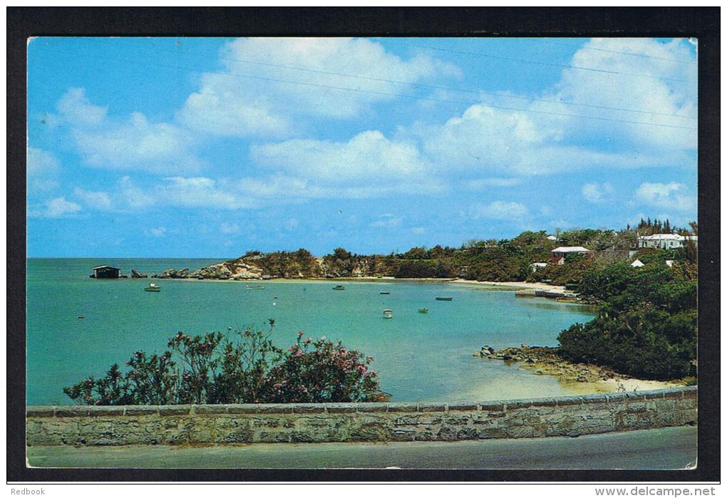 RB 945 - 1967 Bermuda Postcard - Ely's Harbour Somerset - 8d Rate To Connecticut USA - Good Slogan Postmark - Bermuda