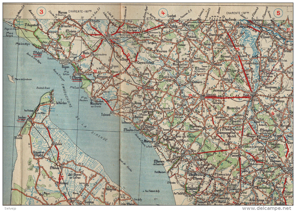 Michelin N° 30, Angoulème, 1920 ? - Cartes Routières