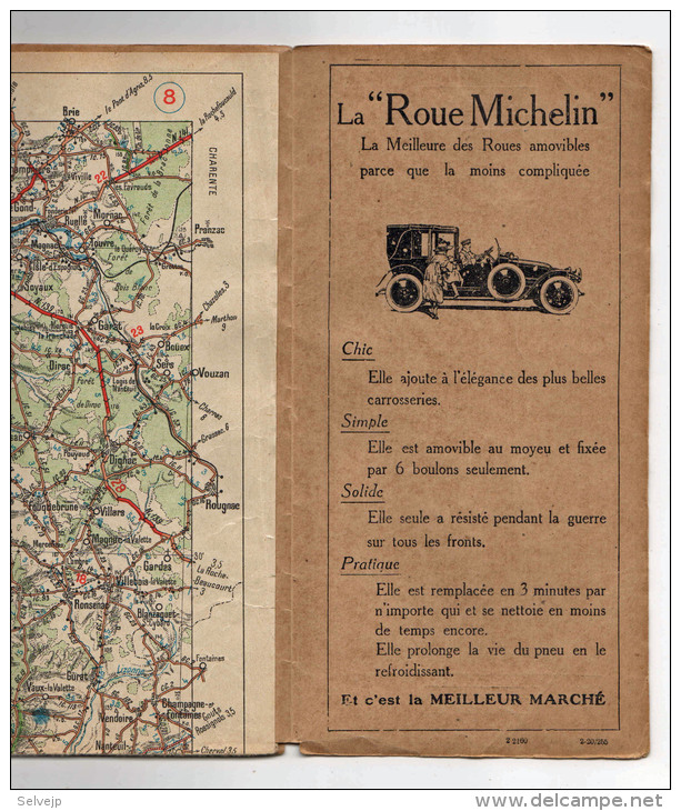 Michelin N° 30, Angoulème, 1920 ? - Cartes Routières