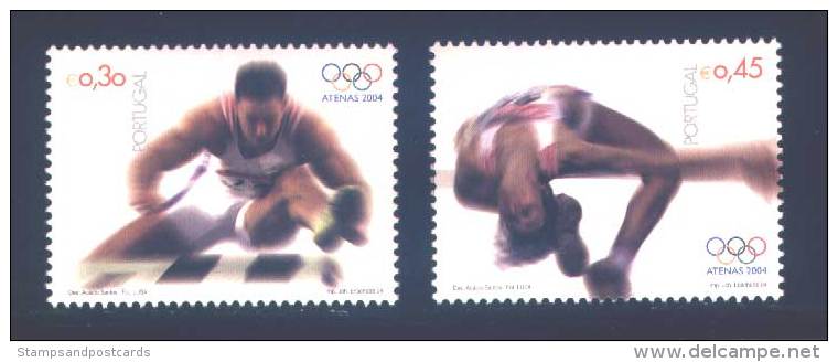 Portugal Jeux Olympiques Athènes 2004 Athlétisme 110 M Haies Saut En Hauteur ** Olympics Athens 110 Hurdles High Jump - Neufs