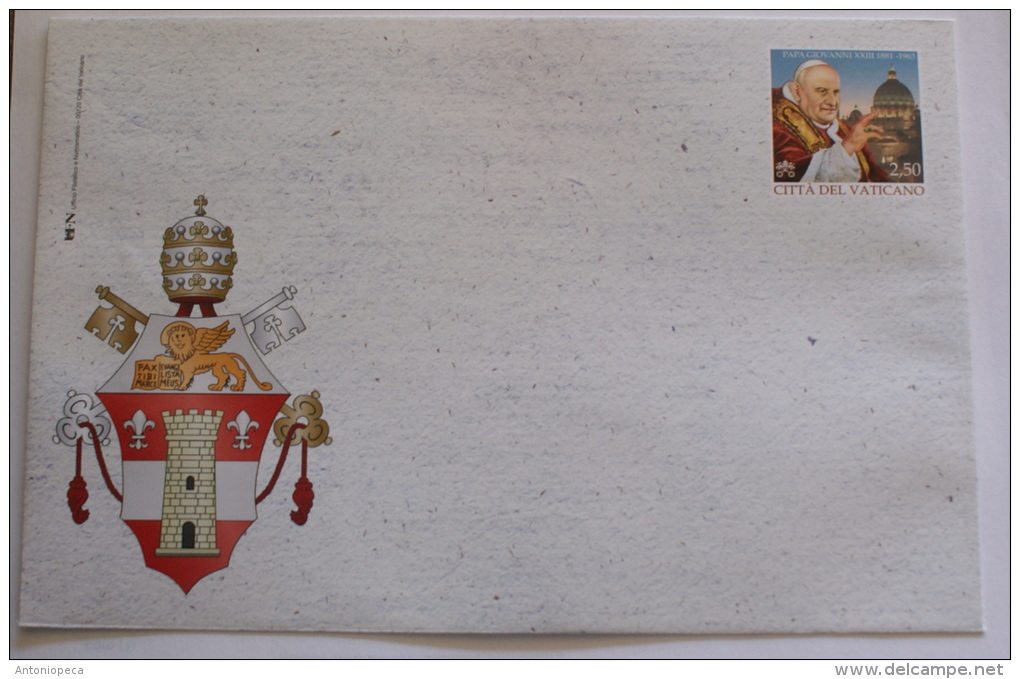 Vaticano 2013 - OFFICIAL STATIONNARY COVER 50TH ANNIV, POPE GIOVANNI XXIII - Entiers Postaux