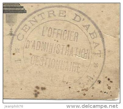 88 Rambervillers FM"centre D´abat*1° Section De C.O.A./l´officier D´administration Gestionnaire" - Guerre De 1914-18