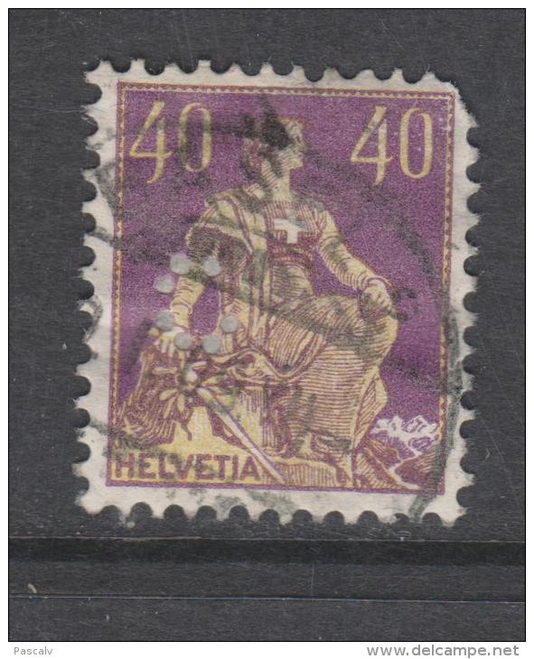 Yvert 123a Type II Avec Signature Perforé Second Choix - Perfins