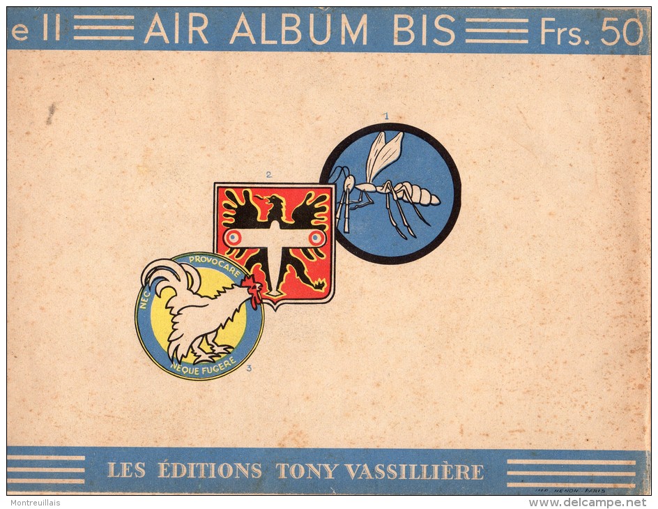 Editions Tony VASSILLIERE, Tomme 2, Air Album Bis, 23 Pages, Identification Avion Guerre - Luchtvaart