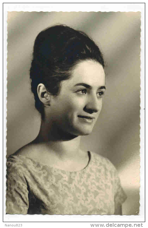 VERITABLE PHOTO ORIGINALE Studio Costesèque Lézignan : " Portrait De Femme Frau Lady " - Personnes Anonymes