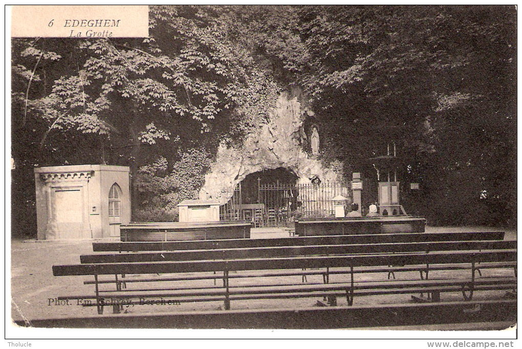 Edegem-Edeghem (Antwerpen-Anvers)-1909-Grot O.L.V. Lourdes-Grotte N.D. De Lourdes-Photo Em. Schrey-Berchem - Edegem