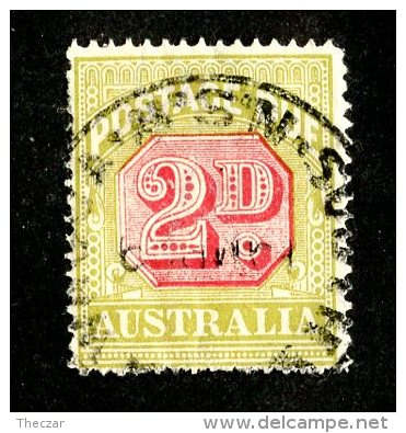 1712x)  Australia 1925 - Sc # J-53   Used  ( Catalogue $4.25) - Postage Due