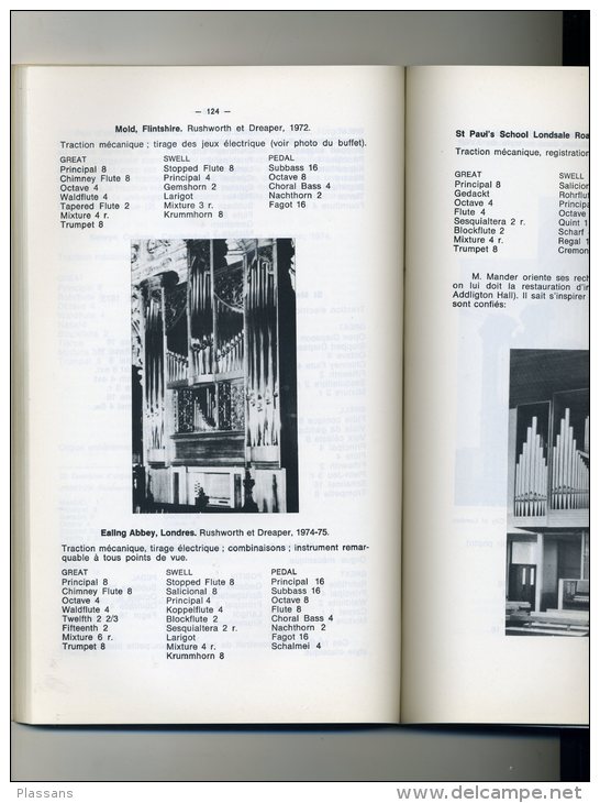 L´ORGUE Revue 160 Et 161. 1976. Lézat , La Rochelle, Abbeville,  Salins, Provence, Digne, Manosque, Angleterre - Musique