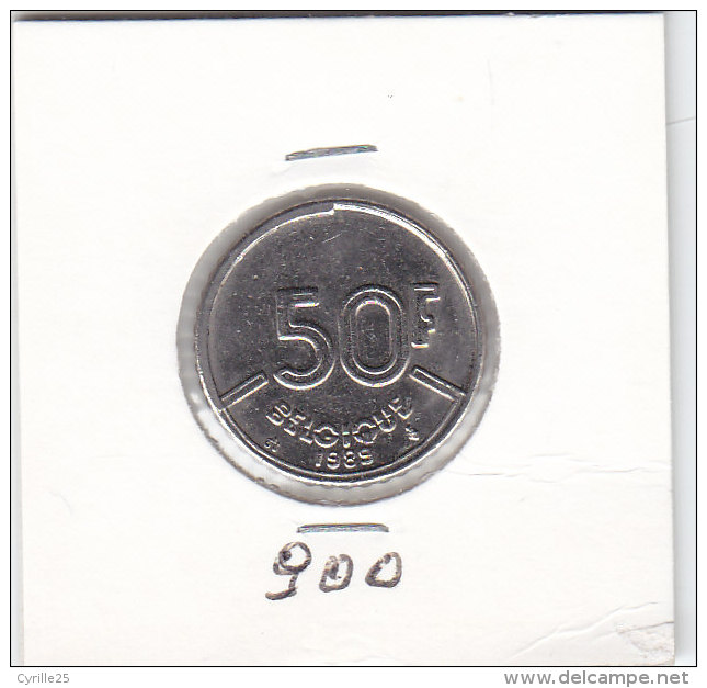 50 Francs  Nickel Baudouin 1989 FR - 50 Francs