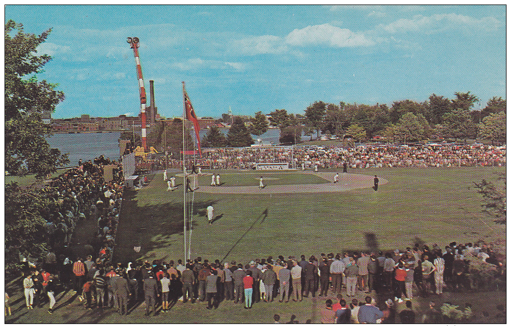 Baseball Game At Small Stadium , Parc Sauve , Salaberry De Valleyfield , Quebec , Canada , 50-60s - Other & Unclassified