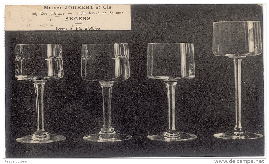 CPA MAISON JOUBERT - ANGERS - VERRES A VIN D'ANJOU - Publicité