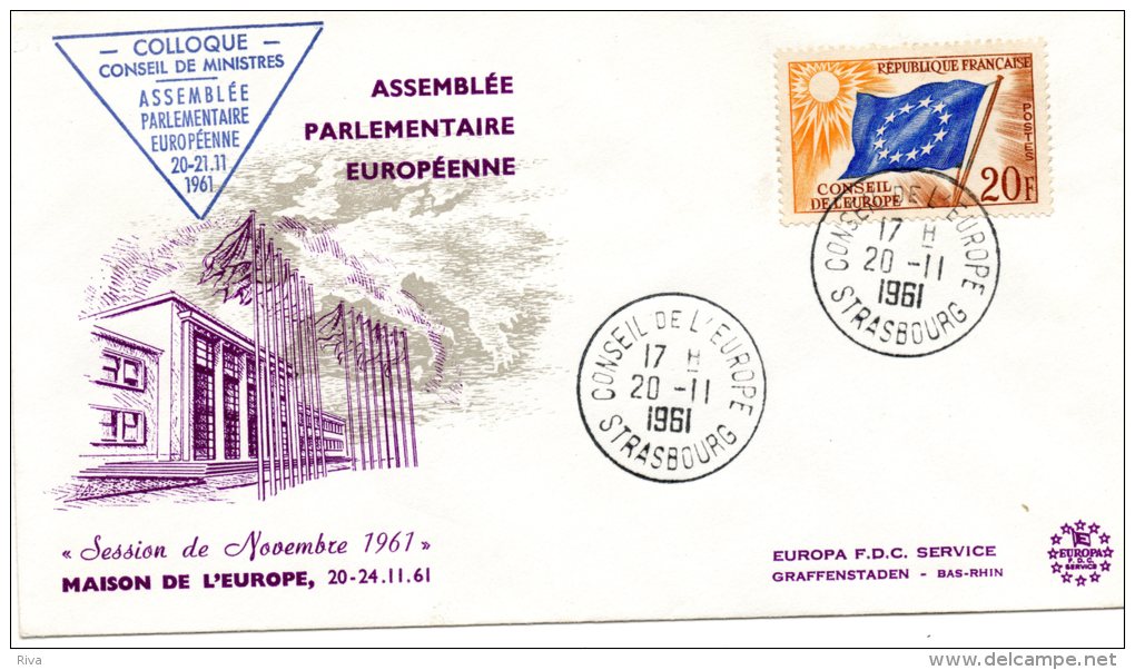 Assemblée Parlementaire Européenne (Session De Novembre  1961) - Cartas & Documentos