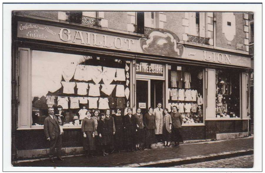 45 - ORLEANS (36 Place Du Chatelet Et 1 Rue De La Cloerie) - Carte Photo - Etablissement "Gaillot" "Lion Qui Dort" - Orleans