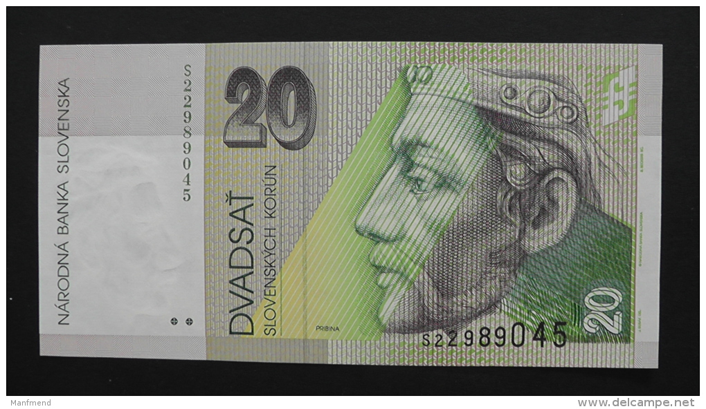 Slovakia - P 20e -  20 Korun - 2001 - Unc - Look Scan - Slowakije