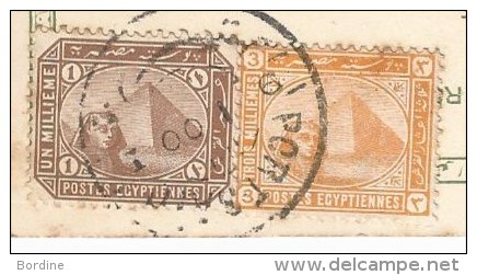 - Lettre -  EGYPTE - CANAL DE SUEZ-PORT SAID - Càd Egyptien + Càd Consulaire S/TP  1 Mll Et 3 Mill - 1900             L - Sonstige & Ohne Zuordnung