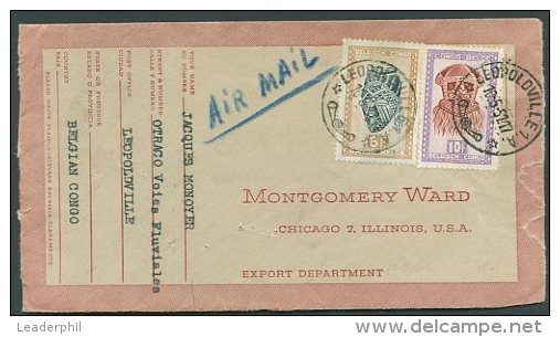 BELGIUM CONGO TO USA Air Mail Cover 1952 VF - Storia Postale