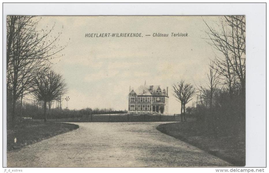 CP Hoeylaert - Wilriekende Château Terblock Vers 1901 - Hoeilaart