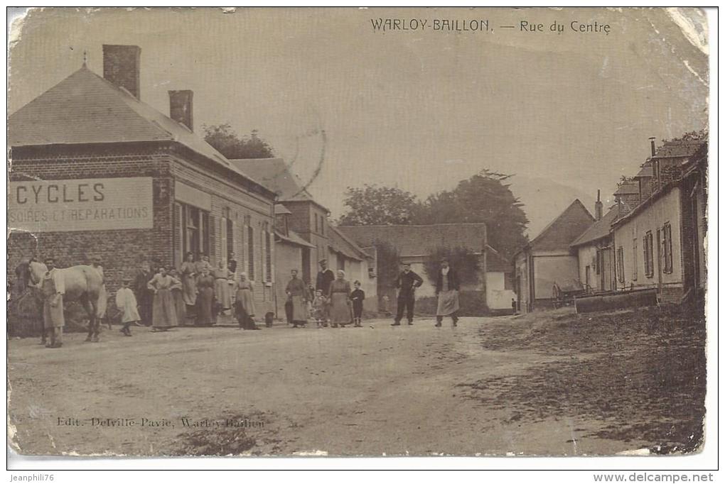 Cpa 80 Warloy Baillon "trésor Et Postes*148*" "...nous Sommes Entre Arras Et Péronne..." - WW I