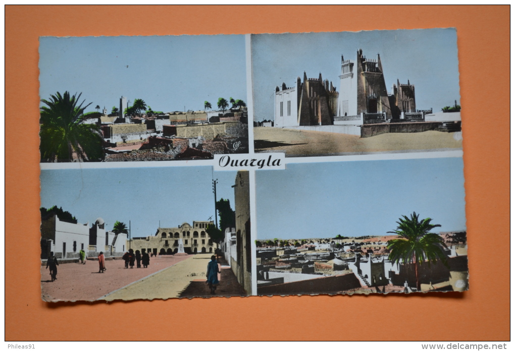 OUARGLA (Algérie) Multivues CAP N°1533 Vue Sur Les Mosquées Musée Saharien Place Flatters Vue Générale - Ouargla